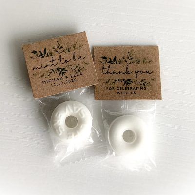 Kraft Greenery "Mint To Be" Wedding Favors