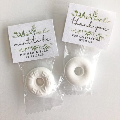 Greenery "Mint To Be" Wedding Favors