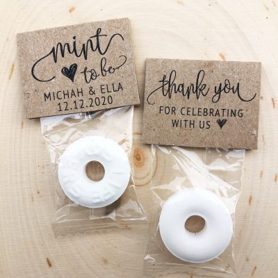 Kraft "Mint To Be" Wedding Favors