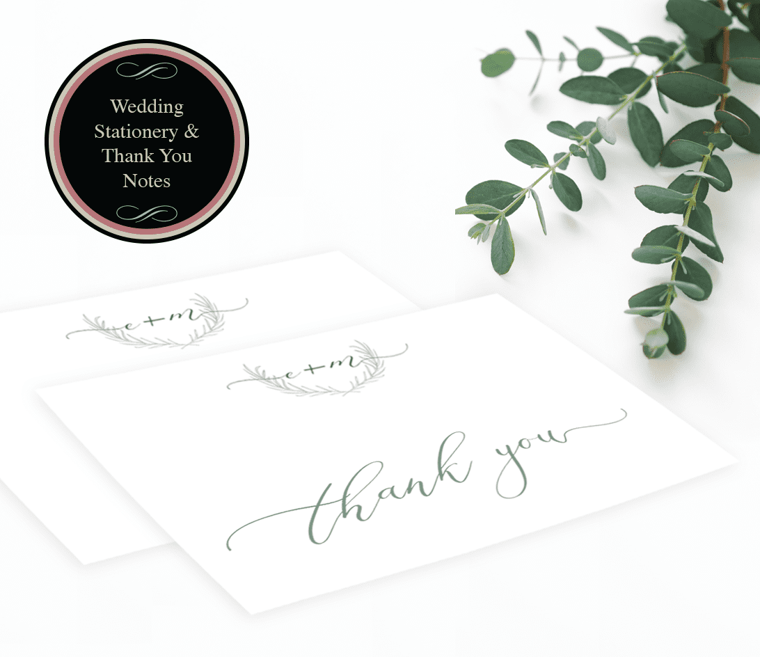 Greenery Rosemary Peonies Floral Wedding Invitation & Ensemble DIY Digital PDF Download - Image 5