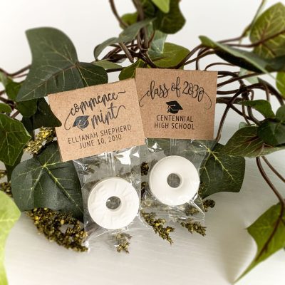 Kraft Graduation Mint Favors "Commence-Mints" with Life Saver Mint